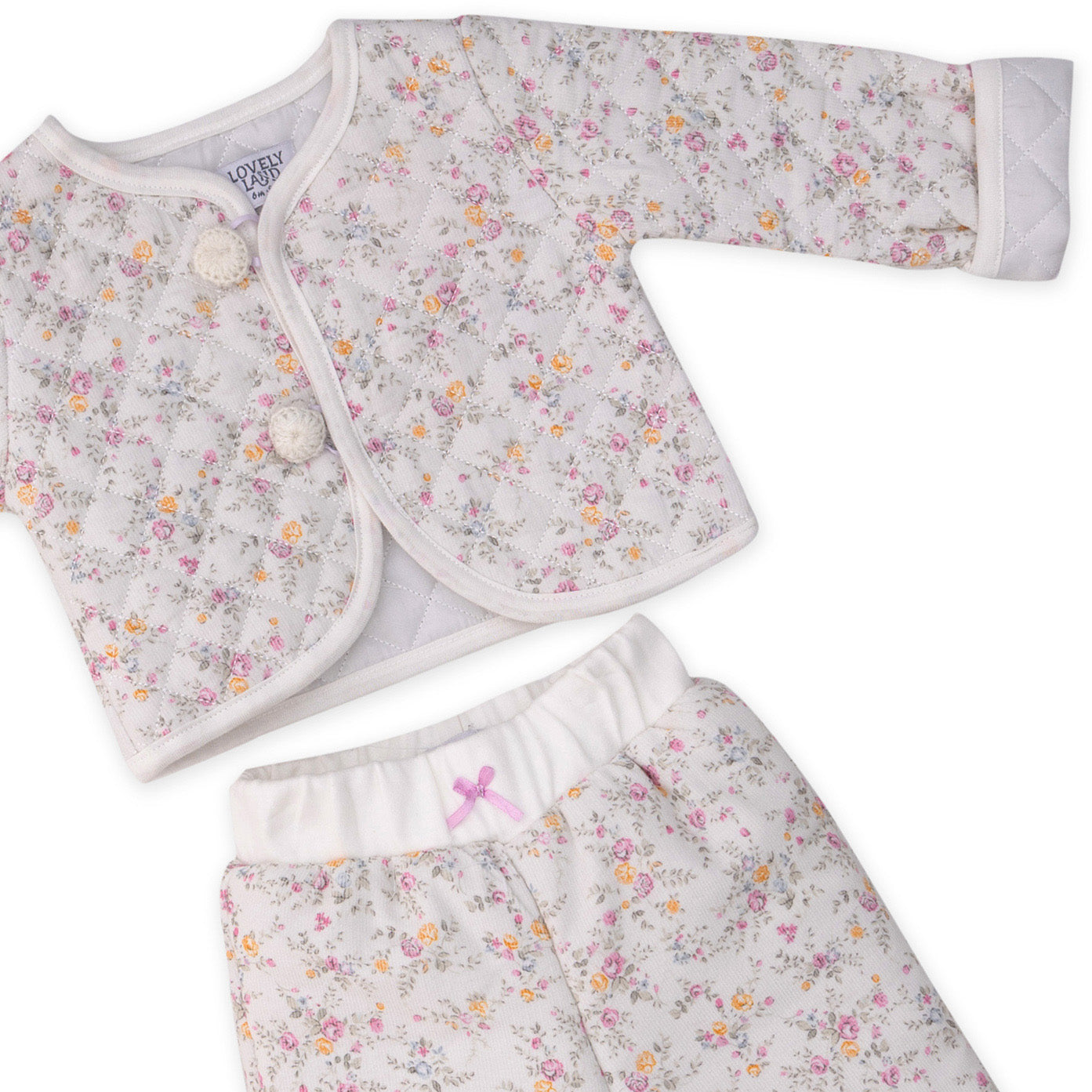 set with roses