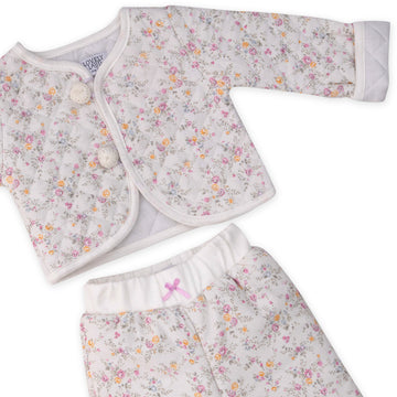 set with roses