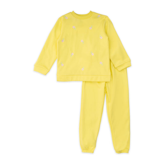 Yellow pajamas with flowers