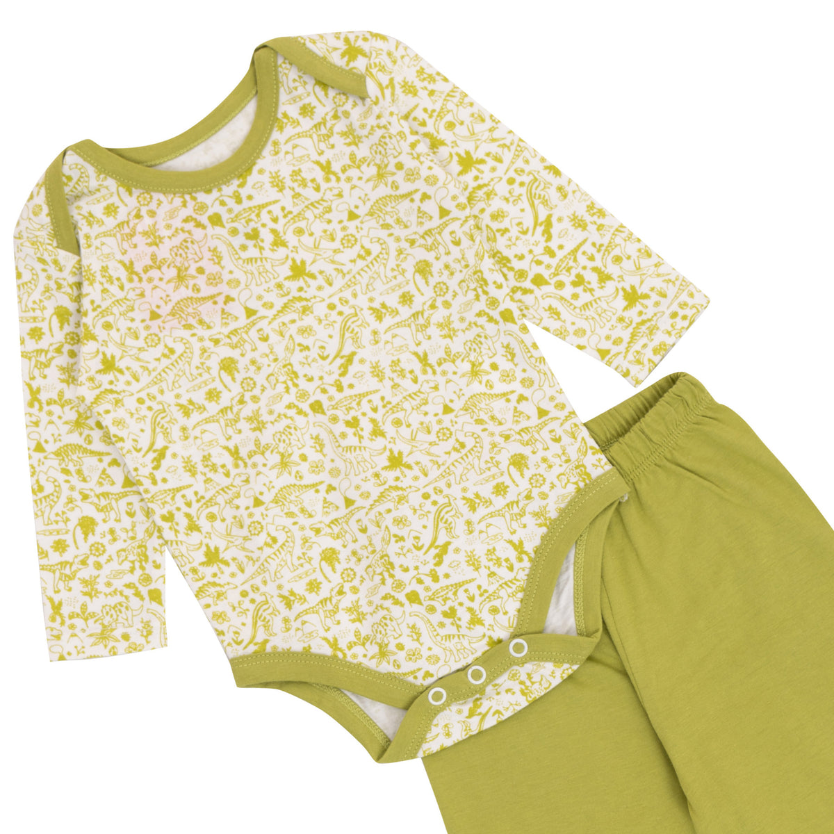 Two-piece Baby Set with Dinosaur Prints