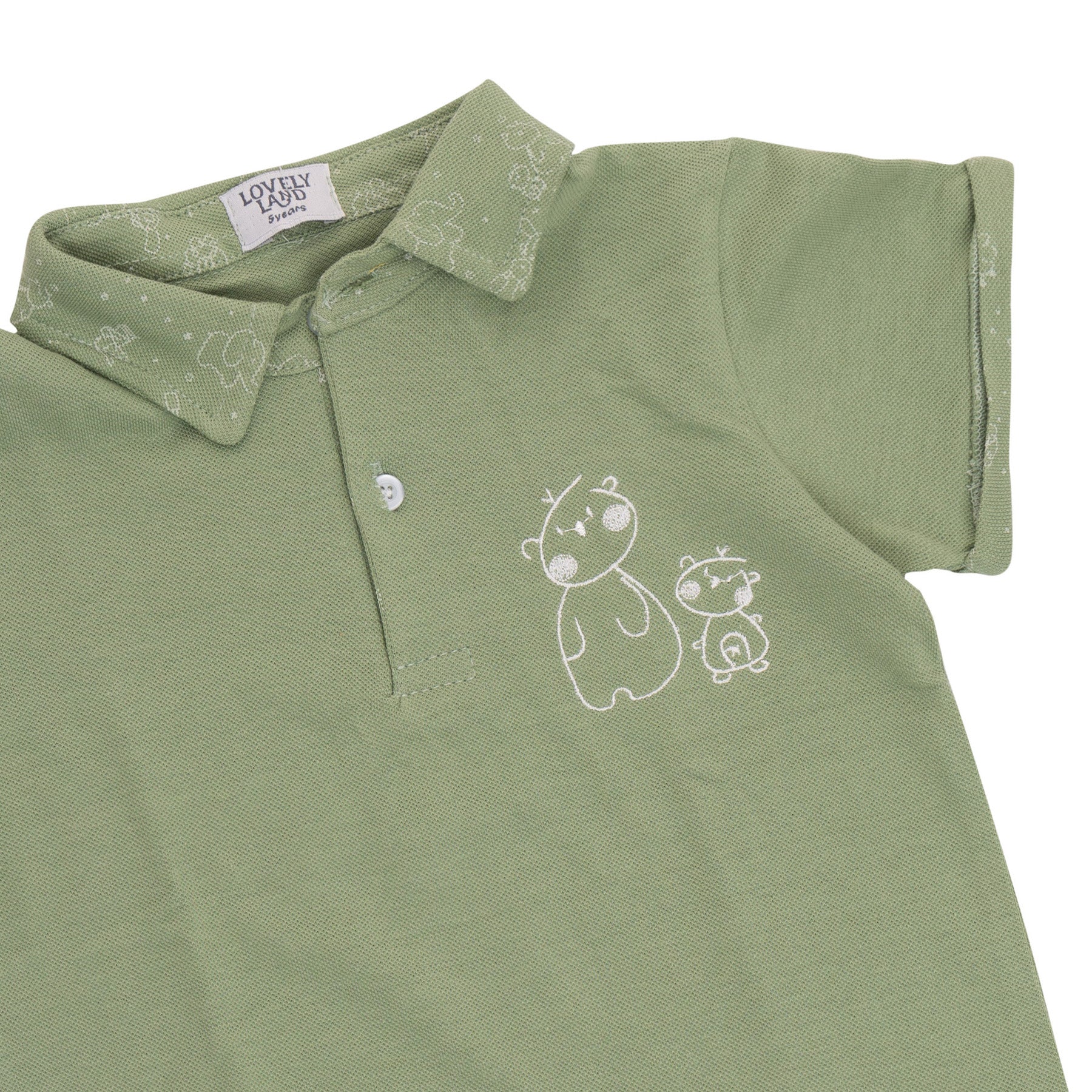 Boys' olive green t-shirt