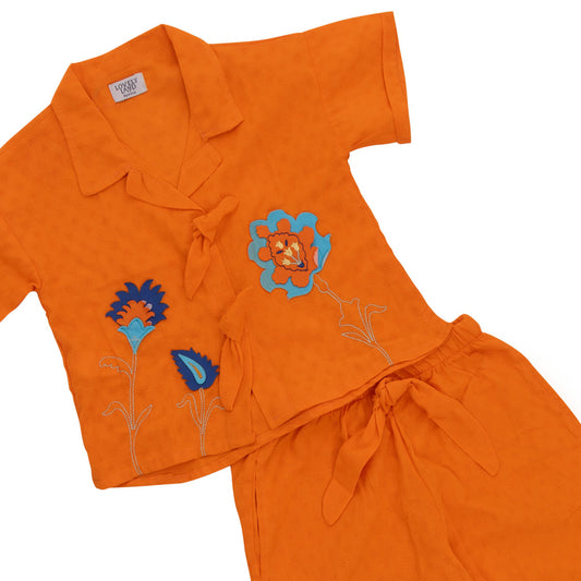 Orange two-piece set