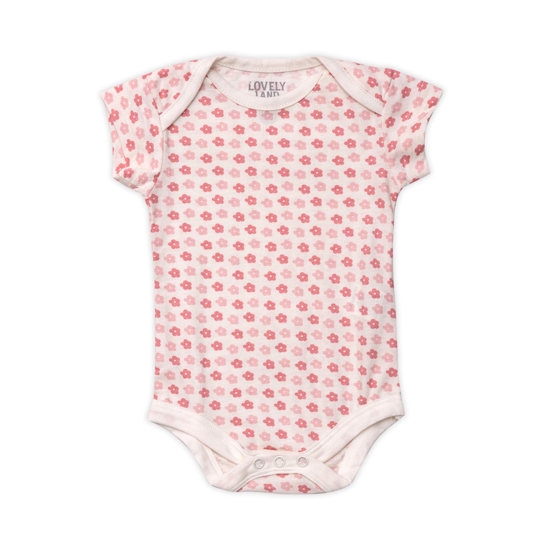 Pink Overalls with Rose Designs