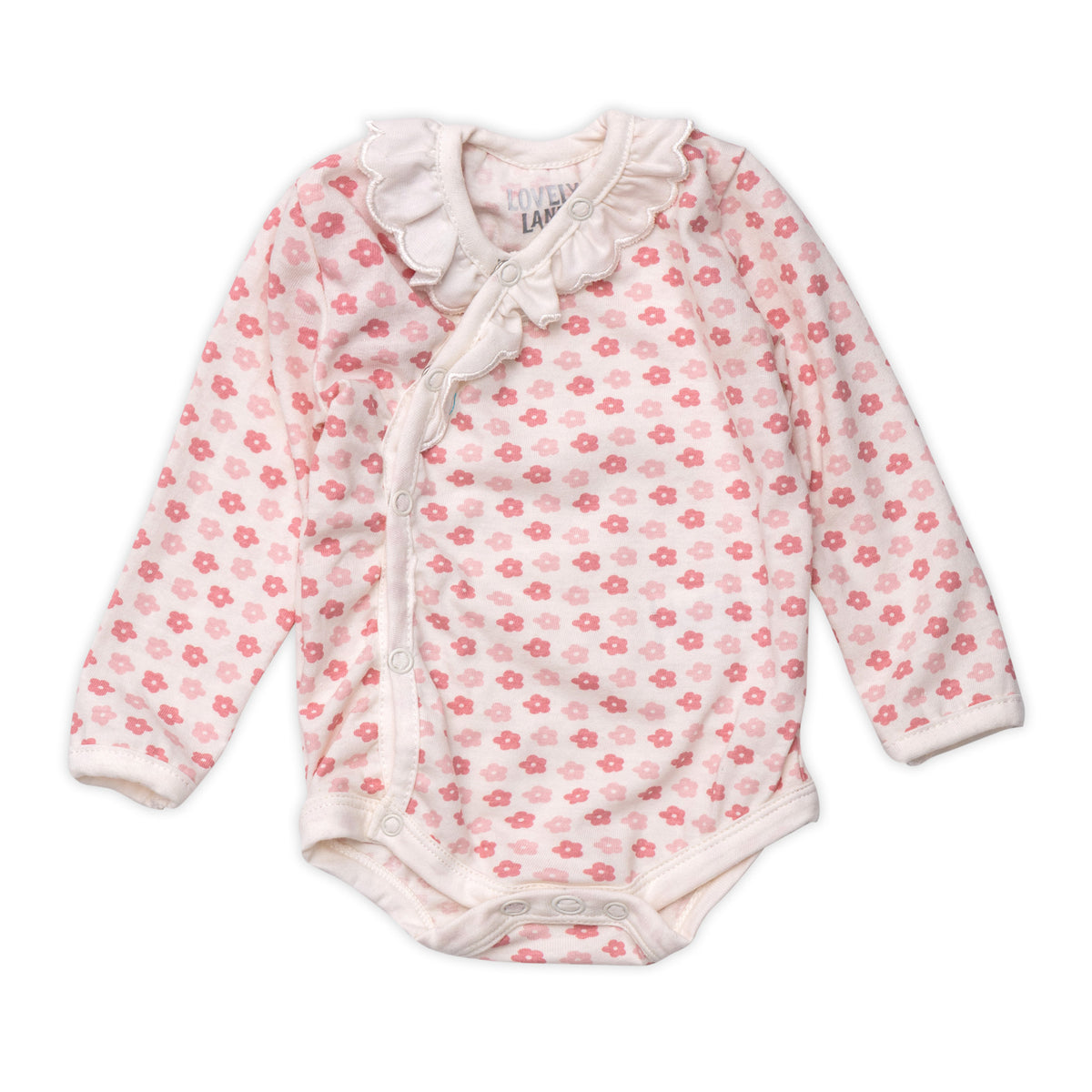 Girl's Pink Jumpsuit with Flowers (2)
