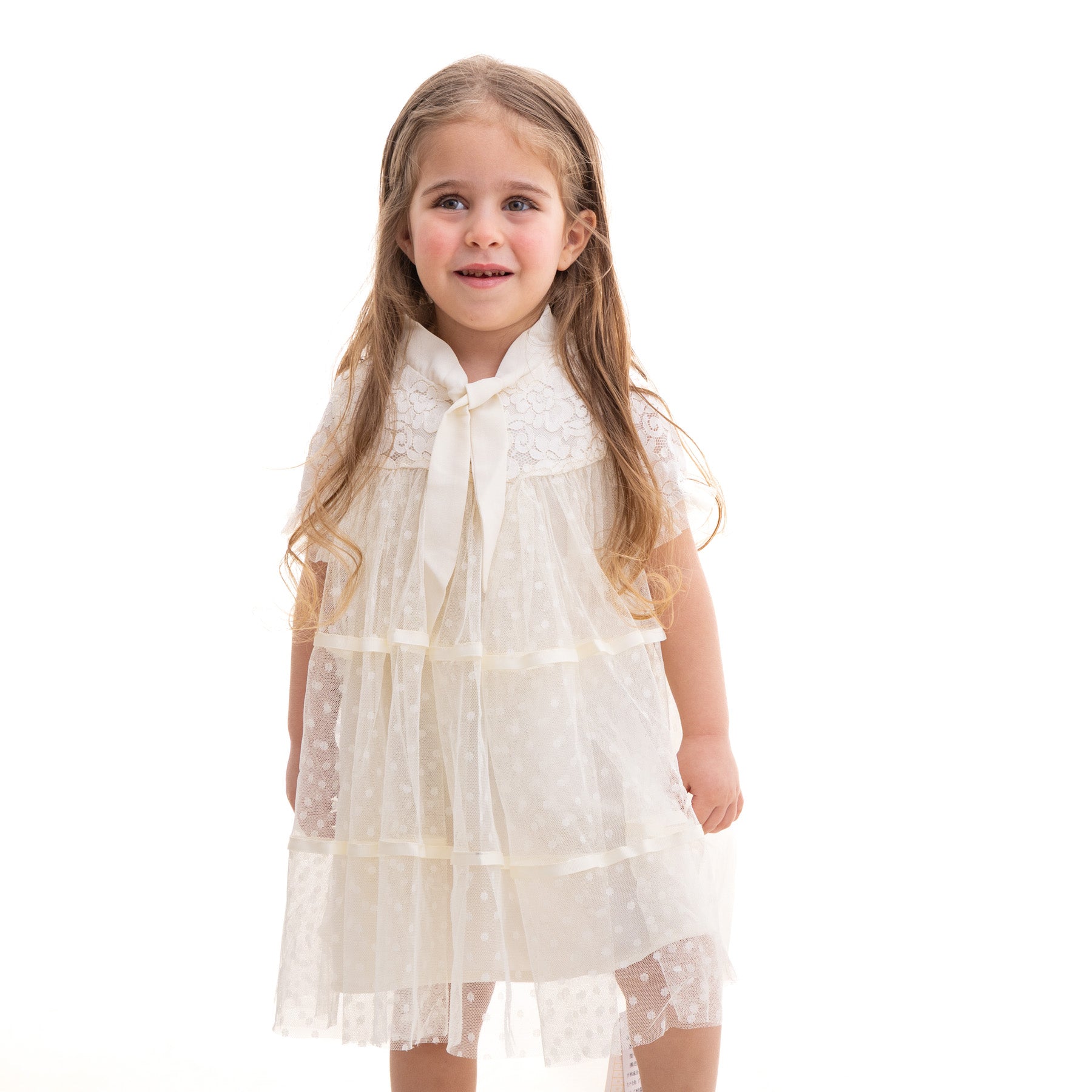 off-white lace dress