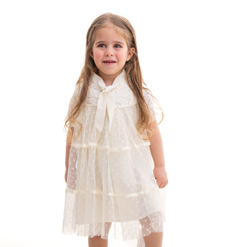 off-white lace dress