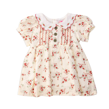 Rose print dress