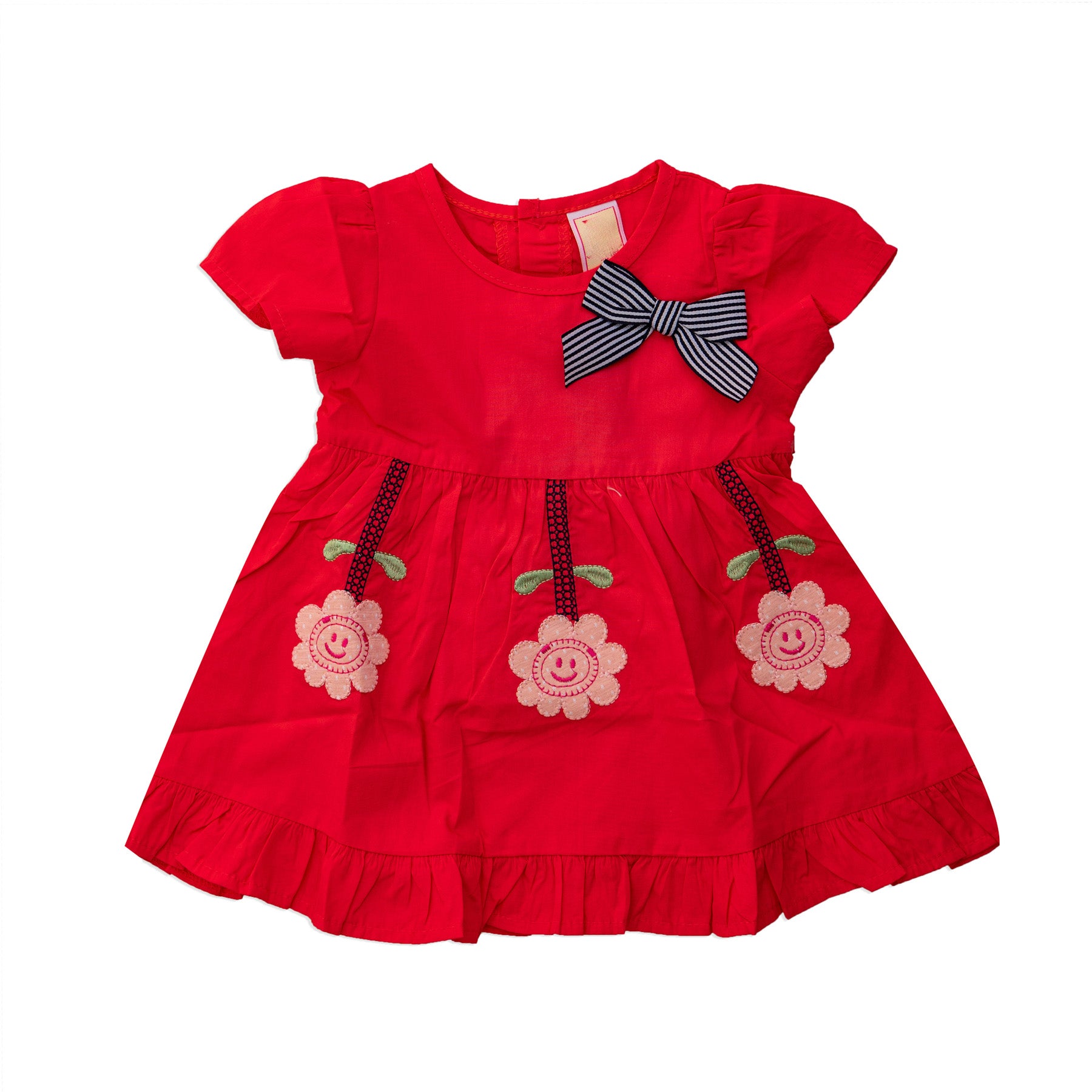 light red dress
