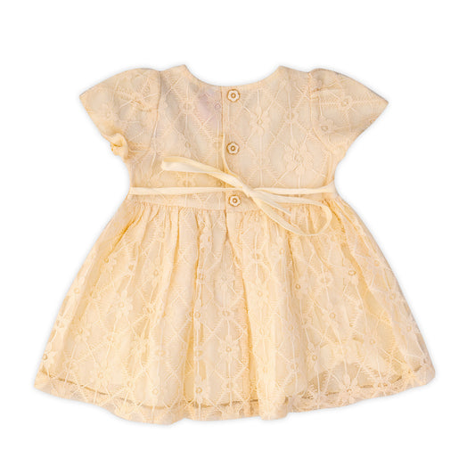 beige dantel dress