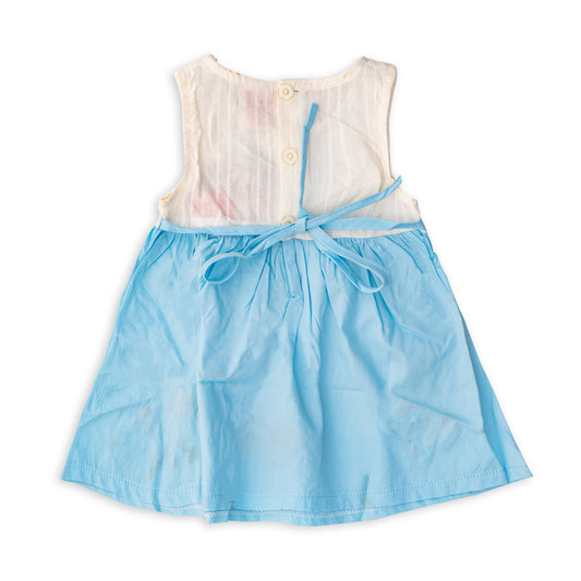 Light blue dress with white