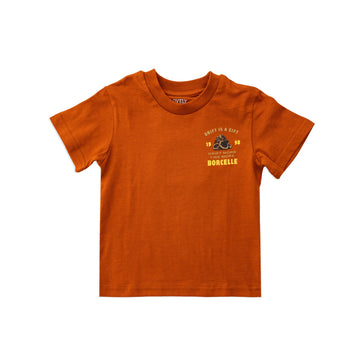 Boys' half-sleeve camel t-shirt