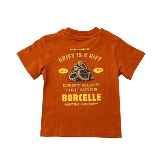 Boys' half-sleeve camel t-shirt