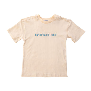 Boys' beige T-shirt