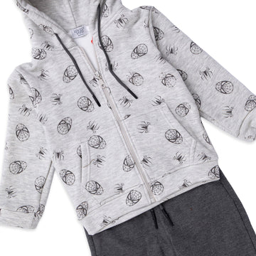 cozy gray boys' winter set