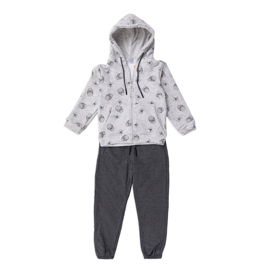 cozy gray boys' winter set