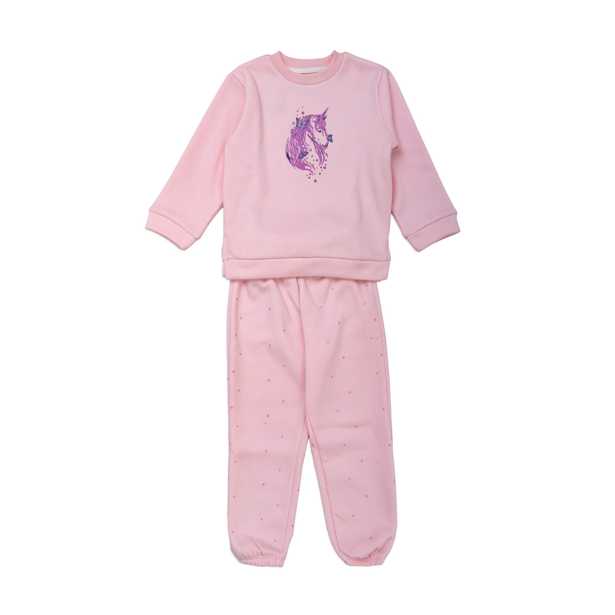 Pink girls' pajamas
