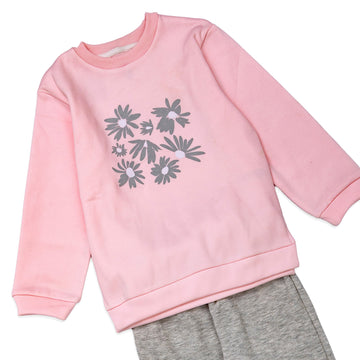 blush pink girls' pajama set