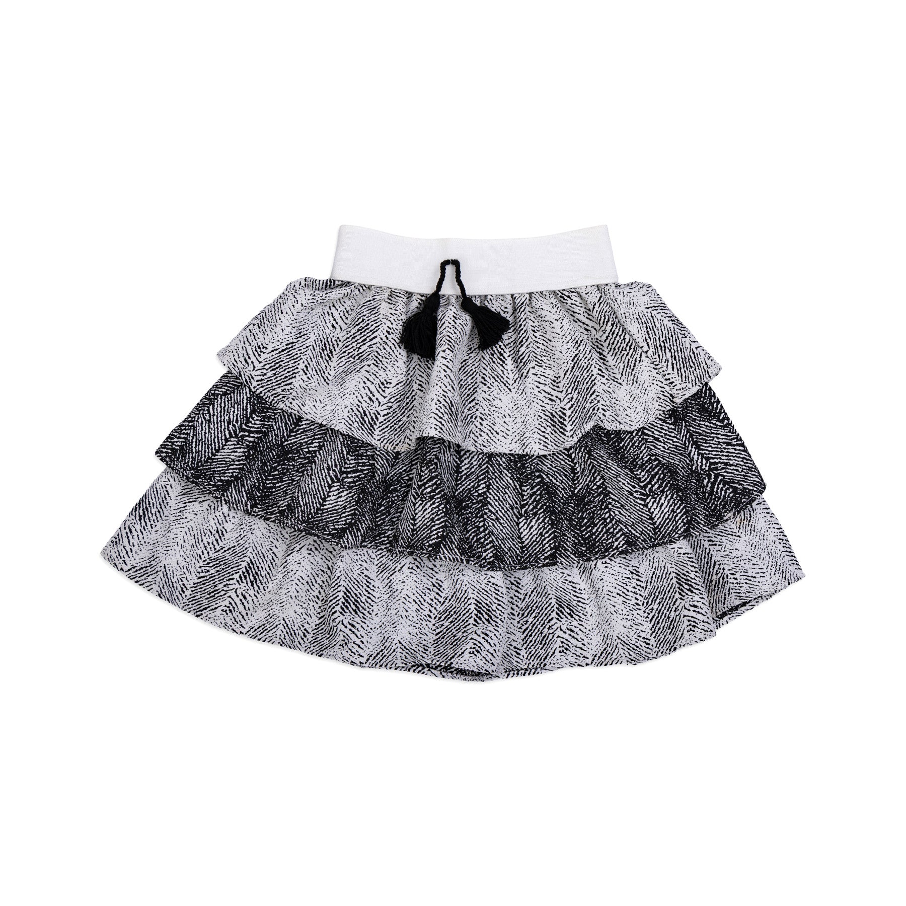 black and white skirt