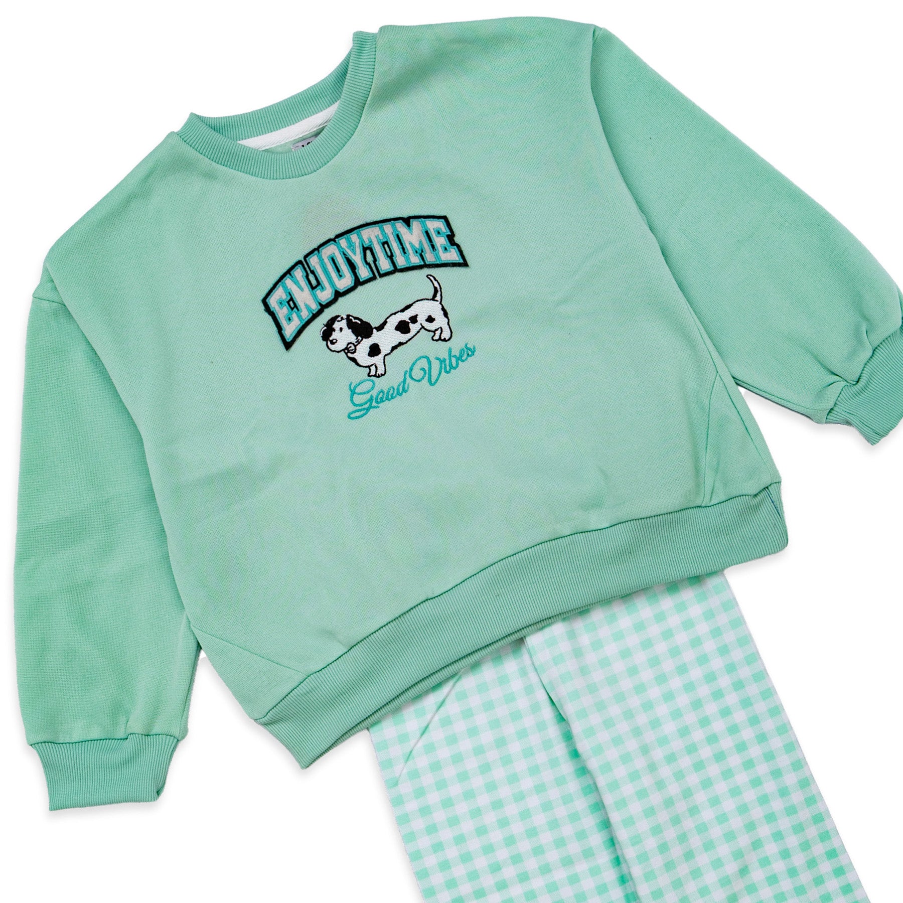 lime green pajama set