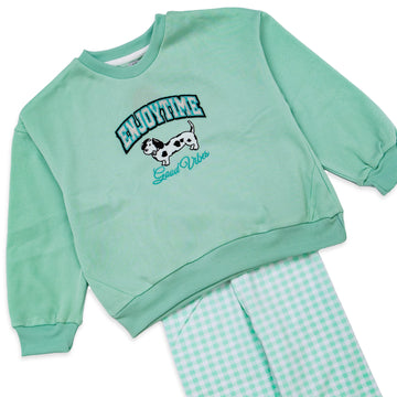 lime green pajama set