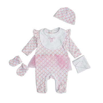 White and Pink pack of 5 set