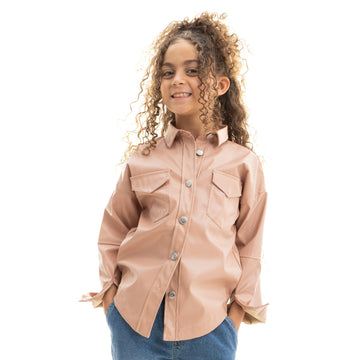 cashmere leather blouse