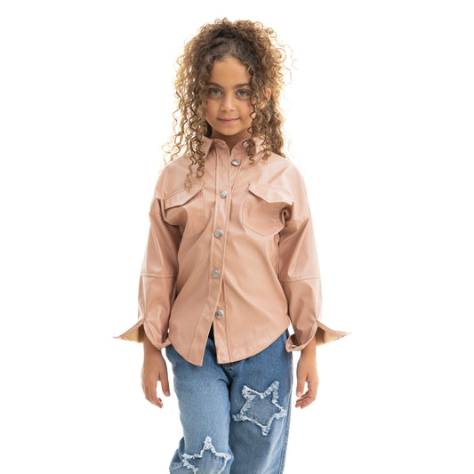 cashmere leather blouse