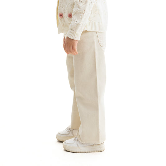 beige gabardine pants