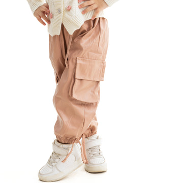 Cashmere Baggy Leather Pants