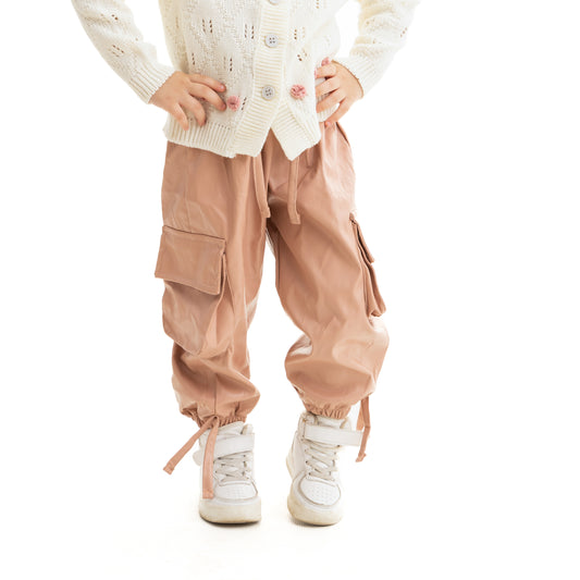 Cashmere Baggy Leather Pants