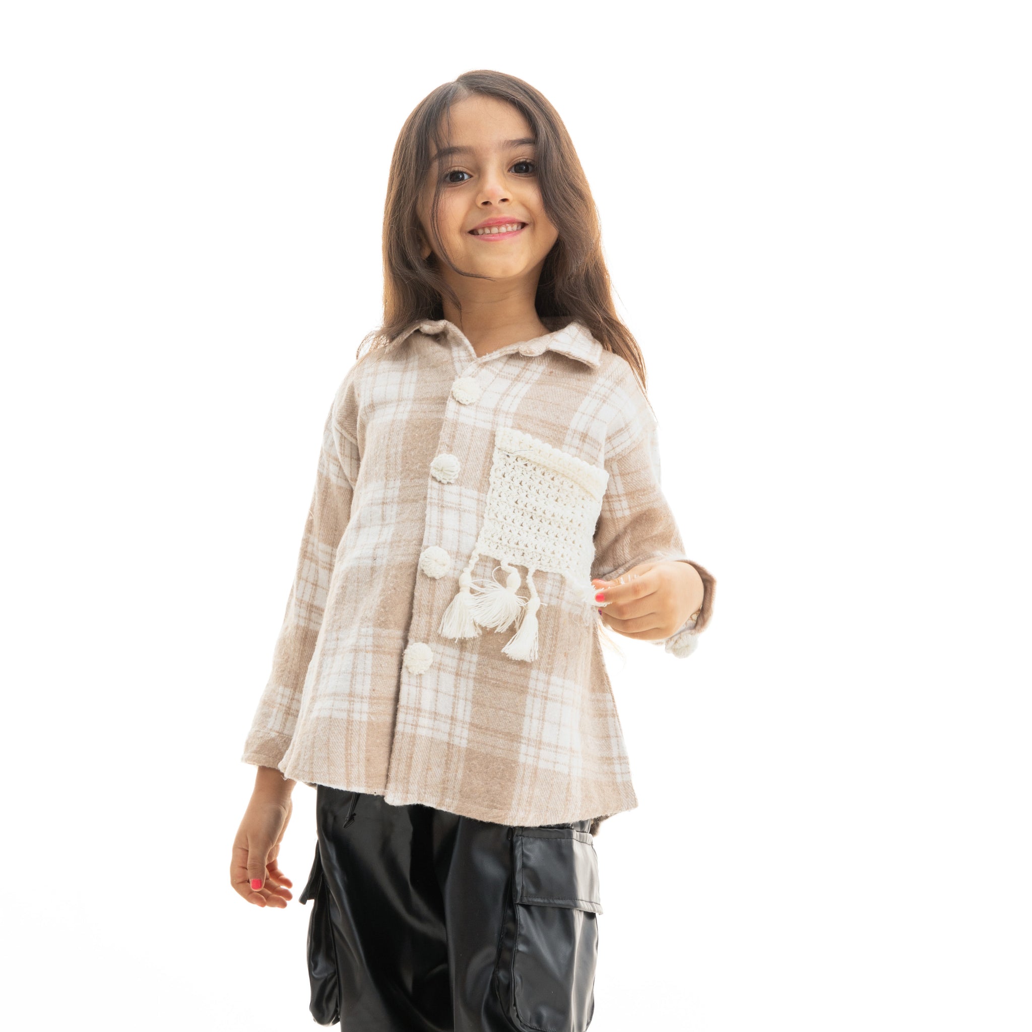 Beige shirt in off-white