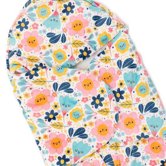 baby swaddle for new born with flowers print