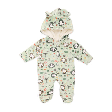 Light green filled overalls