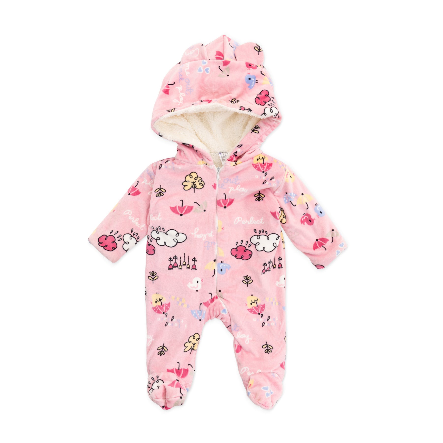 Pink overalls padded