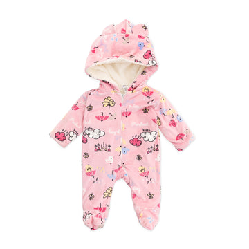 Pink overalls padded