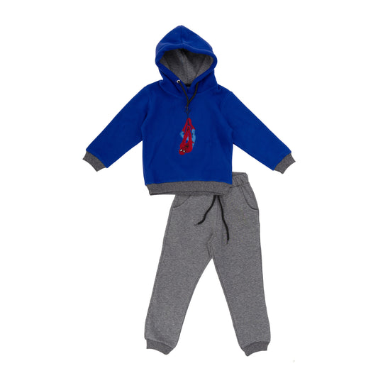 Blue and gray Spider-Man pajamas