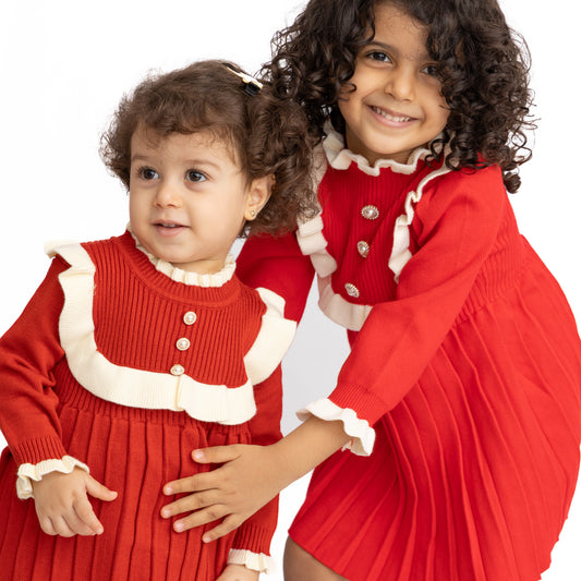 red dress with decorations