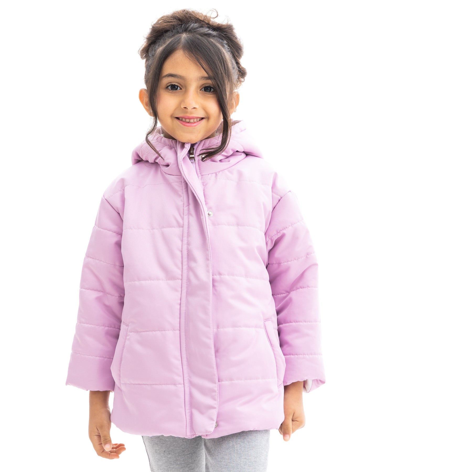 Girls purple jacket with hood