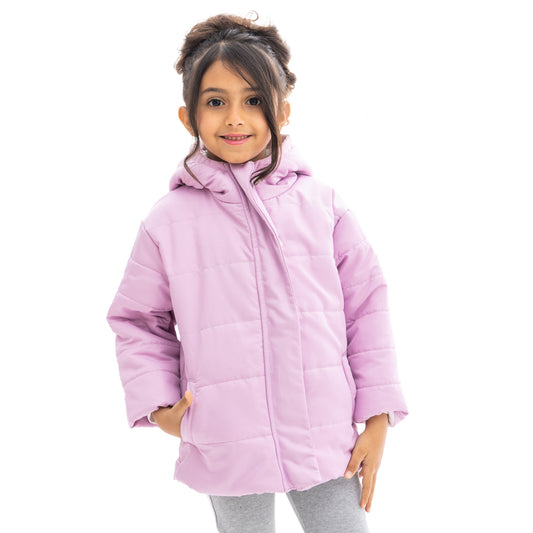 Girls purple jacket with hood