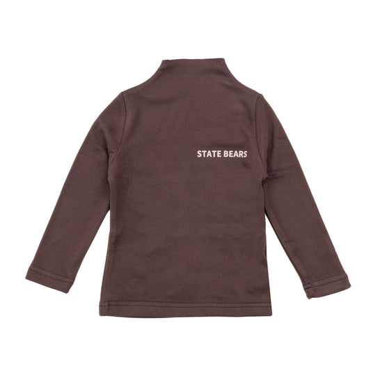 brown sweatshirt