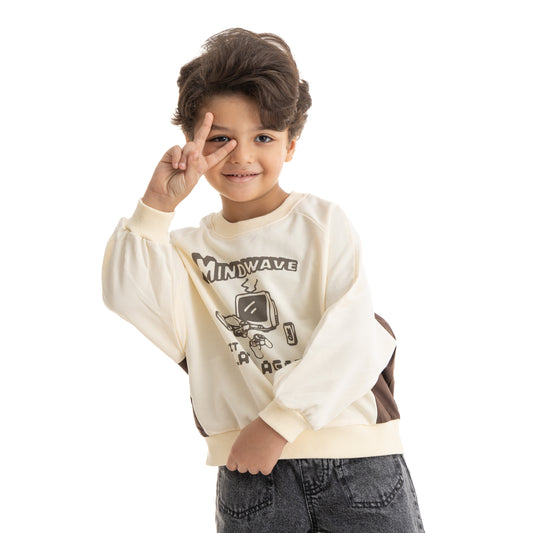 sweatshirt MINDWAVE beige