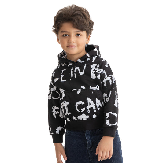 Boys' black sweatshirt
