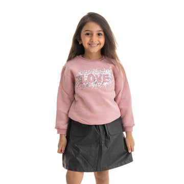 Girls' sweater LOVE