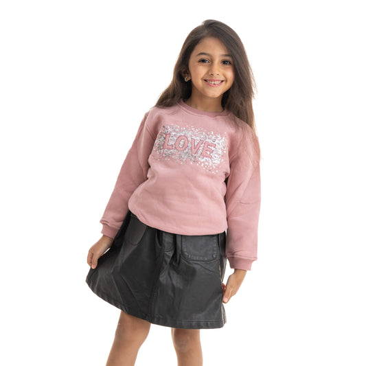 Girls' sweater LOVE