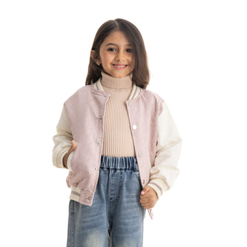 Pink microfiber jacket