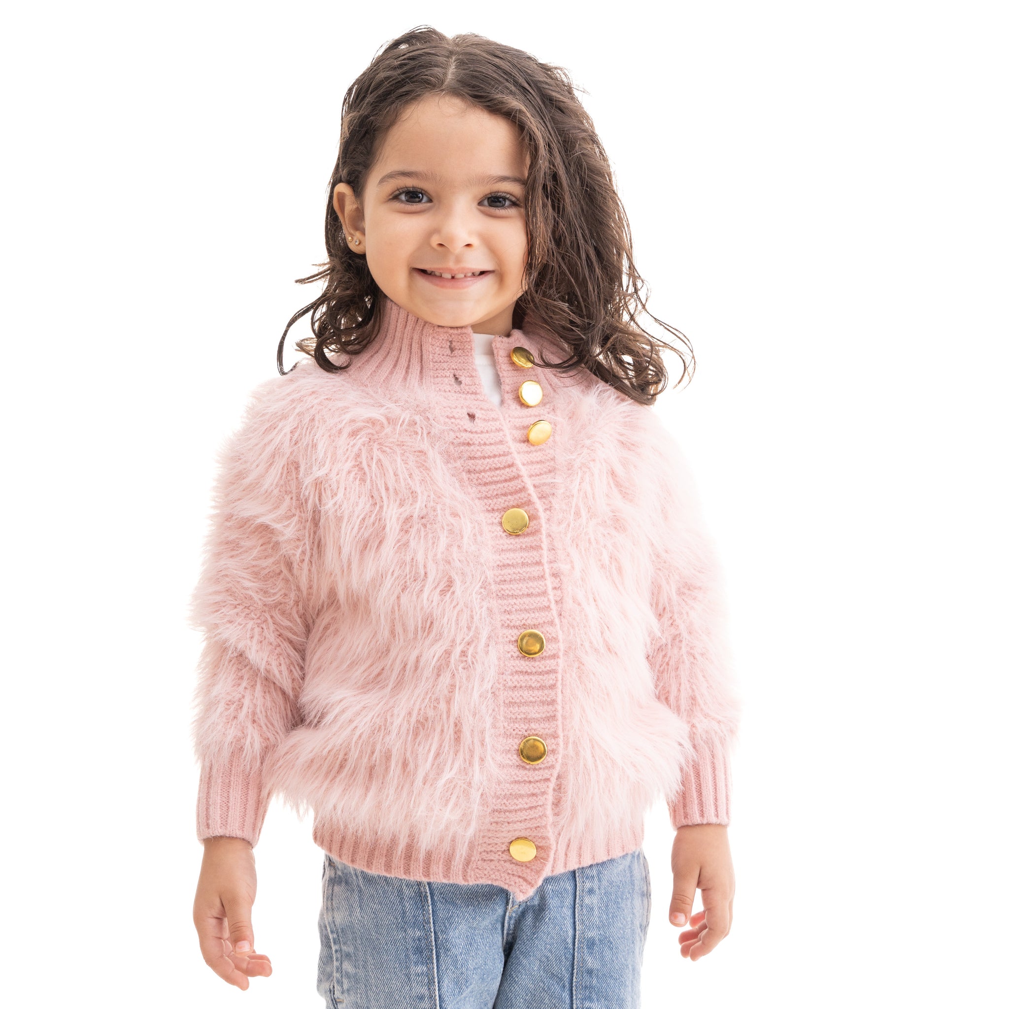 pink Fur cardigan