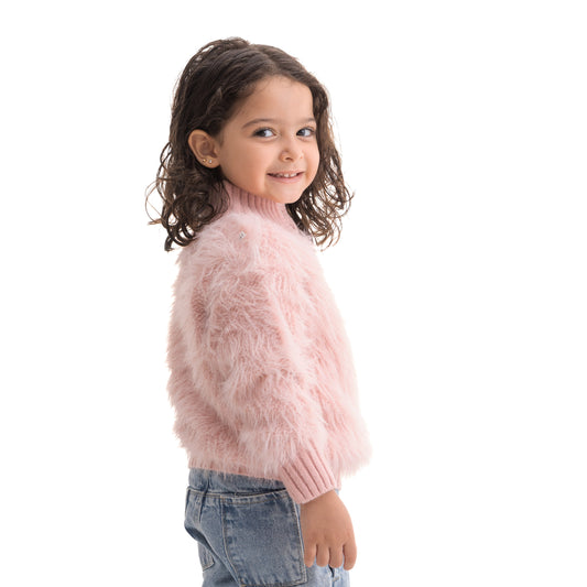 pink Fur cardigan