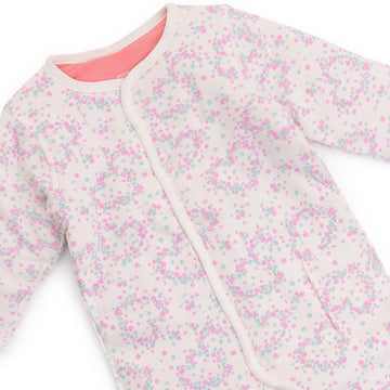 White overalls with hearts