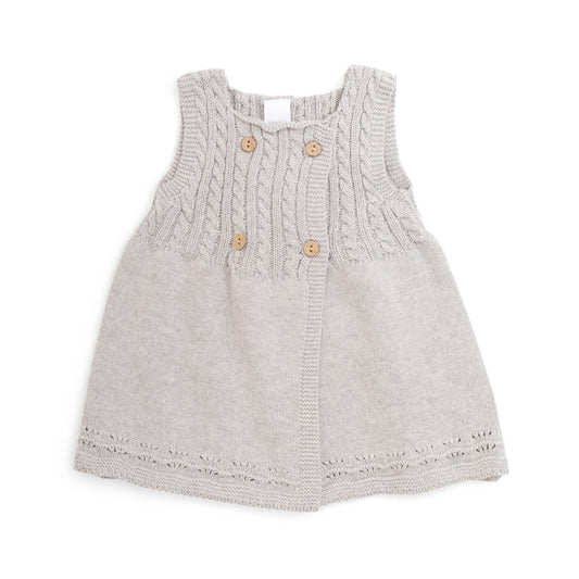 Grey cardigan dress