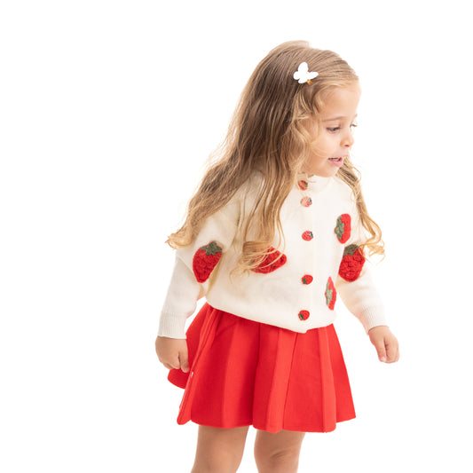 Strawberry blouse and skirt set